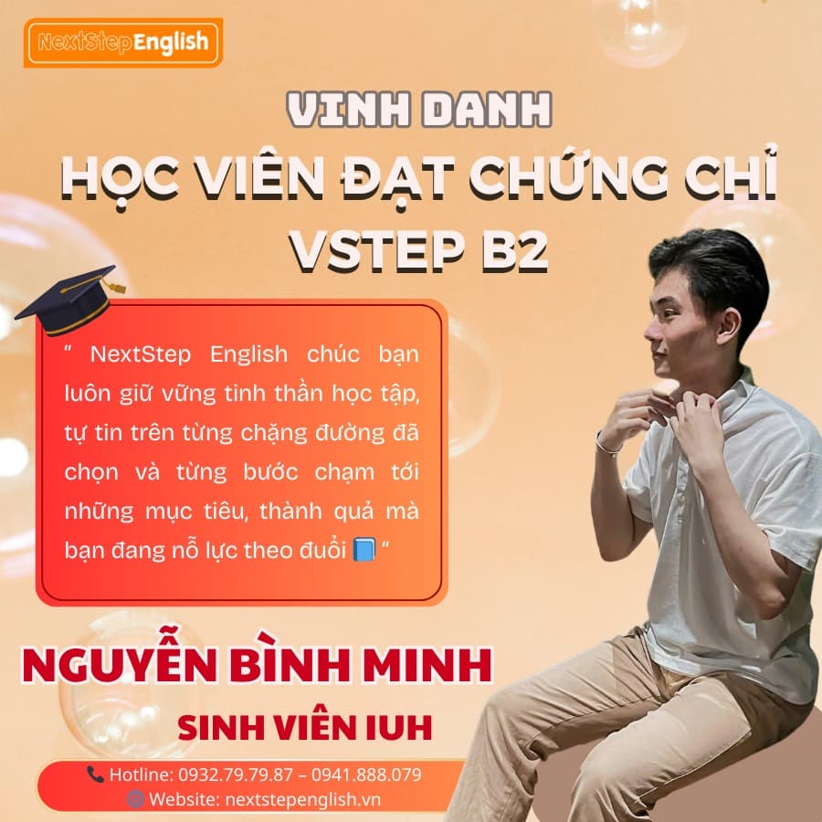 Học viên 7 đã đạt chứng chỉ tại NextStep English Center