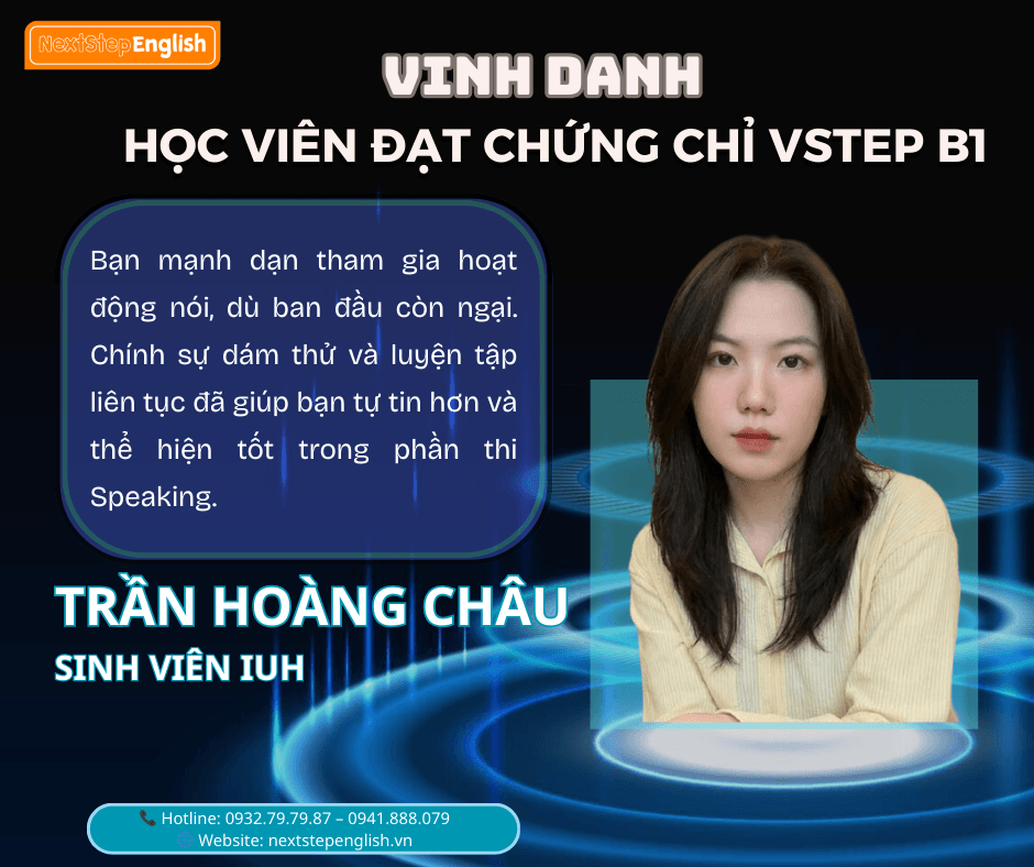 Học viên 5 đã đạt chứng chỉ tại NextStep English Center