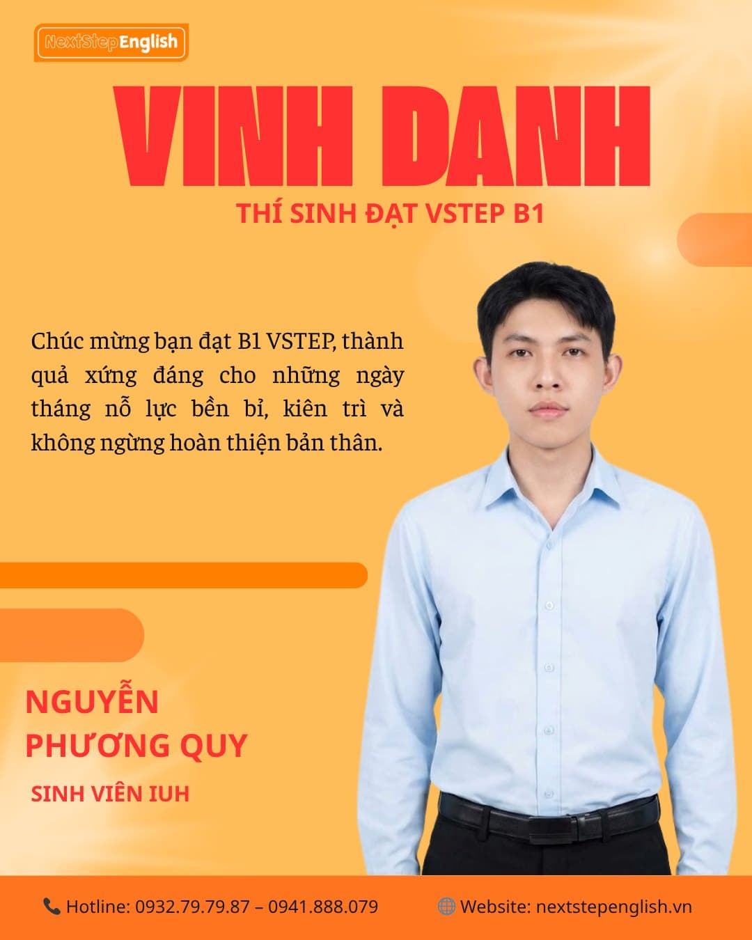 Học viên 9 đã đạt chứng chỉ tại NextStep English Center