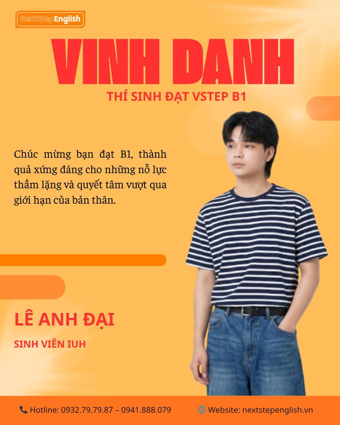 Học viên 8 đã đạt chứng chỉ tại NextStep English Center