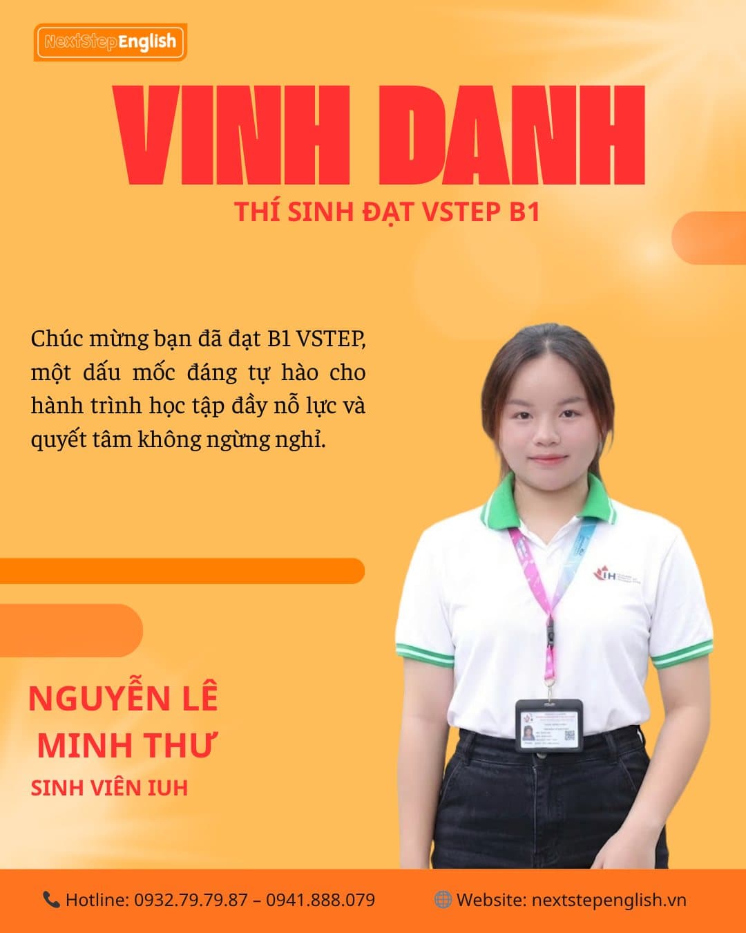 Học viên 4 đã đạt chứng chỉ tại NextStep English Center