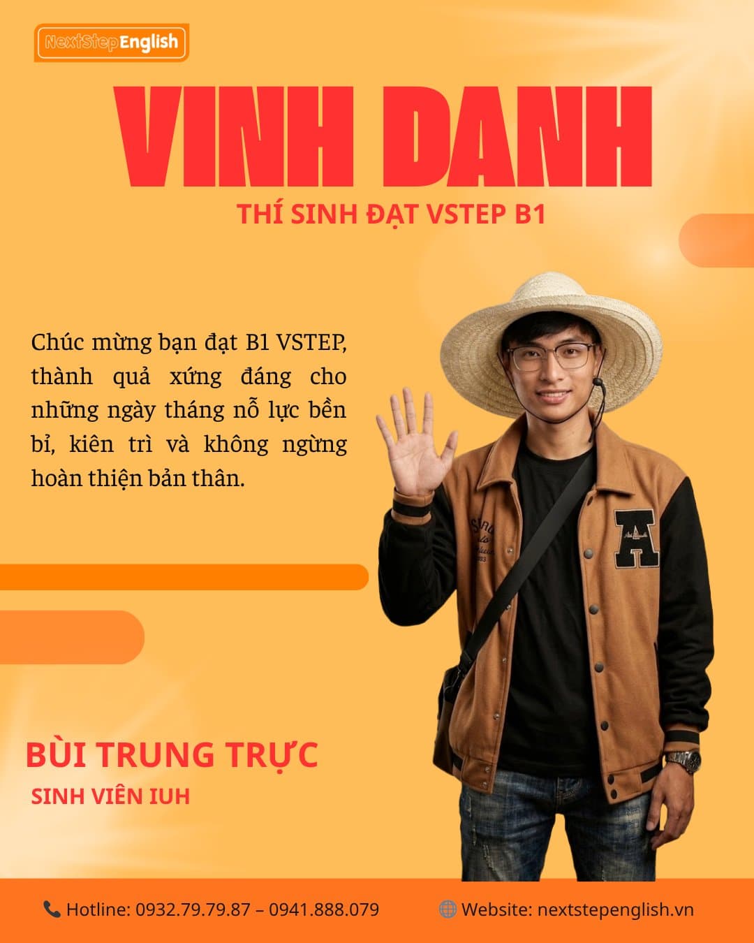 Học viên 3 đã đạt chứng chỉ tại NextStep English Center